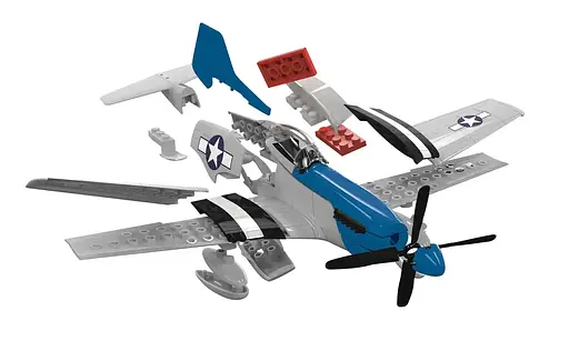 Конструктор Airfix літак Quickbuild-Day Mustang багатобарвний J6046 - фото 3