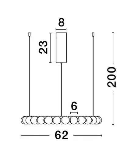 Світильник підвісний PERLA Nova Luce 9186916 - фото 2