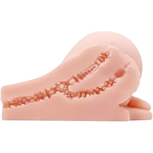 Мастурбатор с двойной вибрацией и двумя входами Crazy Bull BM-009115Z-1, Телесный - фото 10