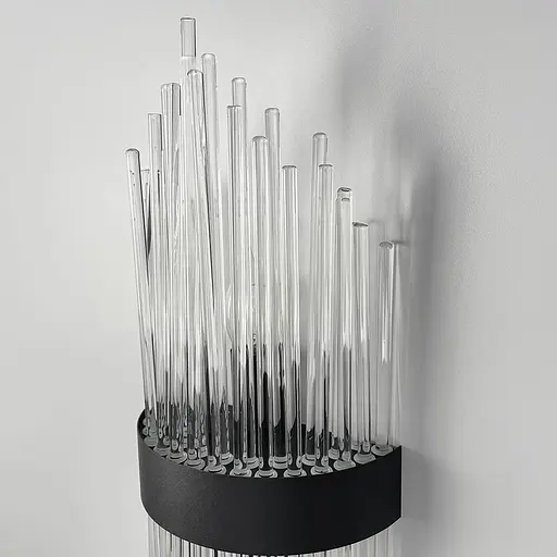 Настінний світильник з скляними паличками Coliseum Black 55х22 см Арт. WJ 881/2 S BK Line F - фото 5