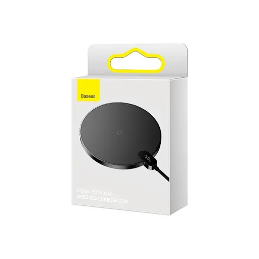 БЗУ Baseus Digital LED Display Gen 2 Wireless Charger 15W (CCED000001) - фото 2