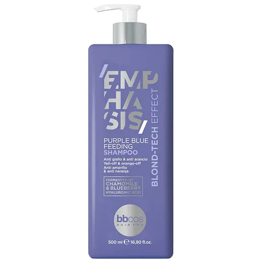 Шампунь питательный BBcos Emphasis Blond-Tech с фиолетово-синим пигментом 500 мл