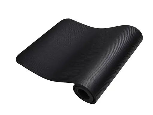 Коврик для йоги и фитнеса Power System PS-4017 NBR Fitness Yoga Mat Plus Black (180х61х1) (PS-4017_Black) - фото 5