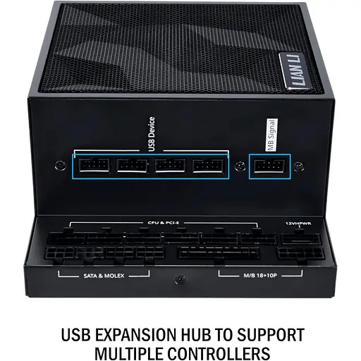 Блок живлення Lian Li EDGE1000 1000W 80+ Platinum Black (G9P.EG1000.BE00.EU) - фото 6