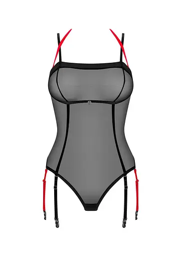 Боді Obsessive Glandez XL/2XL чорний - фото 4