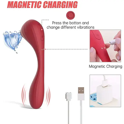 Вакуумный стимулятор Magic Motion Bobi Red - фото 6