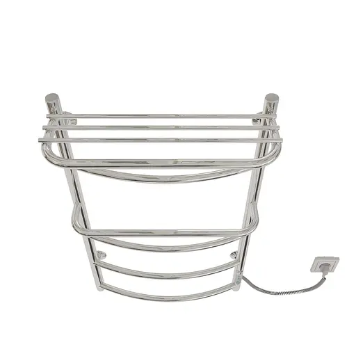 Электрический полотенцесушитель Kosser Каскад с полкой 800x500/6 ER ДКп02ER, Хром, Правое - фото 3