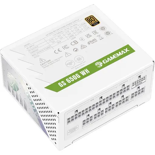 Блок питания GameMax GS 650G 650W SFX 80+ Gold White (GS 650G WH V25) - фото 2