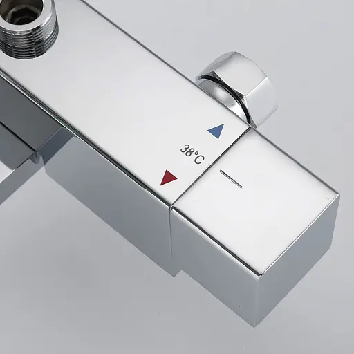 Душова система з термостатом Gappo G2418-40, вилив перемикач на лійку, хром - фото 5