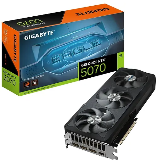 Видеокарта Gigabyte RTX 5070 12GB EAGLE OC SFF (GV-N5070EAGLE OC-12GD) (GDDR7, 192 bit, PCI-E v5.0 x16) - фото 10