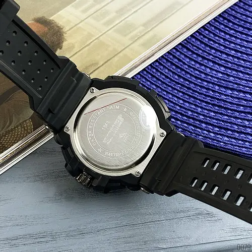 Наручний годинник чоловічий 1343 Black-Blue Skmei acs0030801 - фото 5