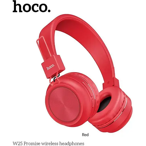 Наушники Bluetooth Hoco Promise W25 с поддержкой карт памяти MicroSD и 3.5 AUX синие - фото 2