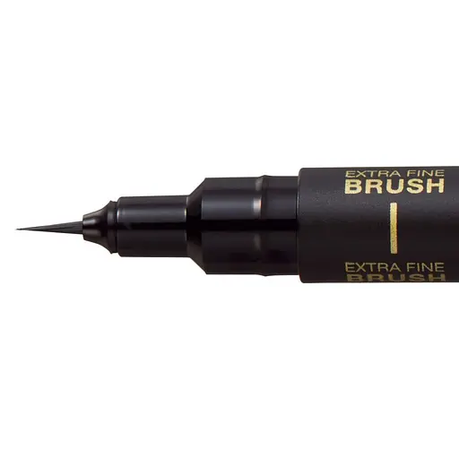 Лайнер-кисть Uni Pin Extra Fine Brush черный 4 мм (PINBR-500EF(S)BLACK) - фото 3