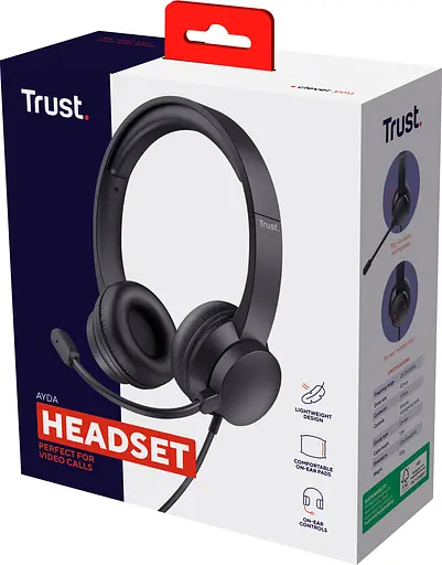 Гарнитура Ayda, 3.5 мм, черный Trust teh0013055 - фото 10