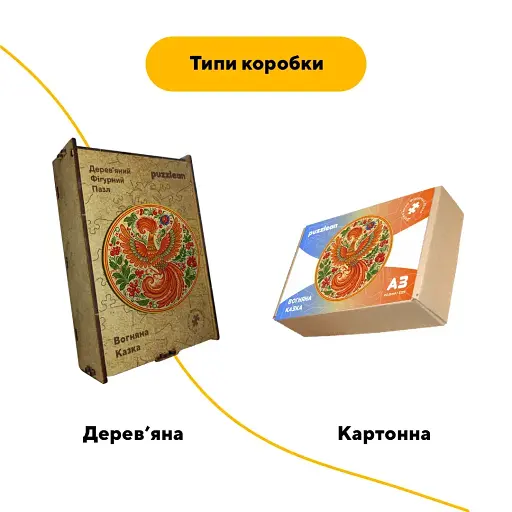 Деревянный пазл Декоративная Роспись Жар-птица, А4, Картонная коробка 100 элементов - фото 4