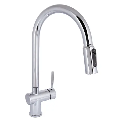 Змішувач для кухні Qtap Rozcesti з висувним виливом з підключенням для питної води QTROZ366CRM45938 Chrome - фото 1