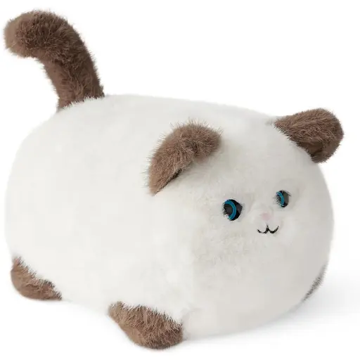 Интерактивная мягкая игрушка AiDA Smart Blinking Cat бело-коричневая (AD54098) - фото 2