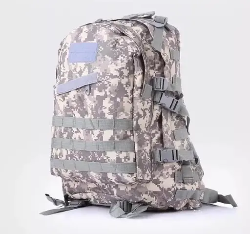 Тактический рюкзак 43 л + система Molle + ткань Oxford Серый пиксель - фото 3