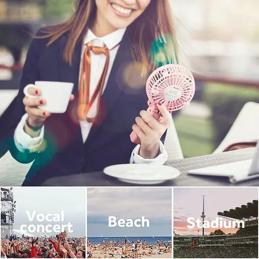 Мини-портативный вентилятор EasyAcc Складная ручка - фото 3