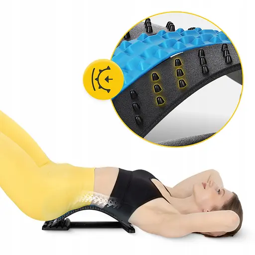 Тренажер для растяжения спины и позвоночника 4FIZJO 4 уровня Black/Blue (P-5905973400305) - фото 6