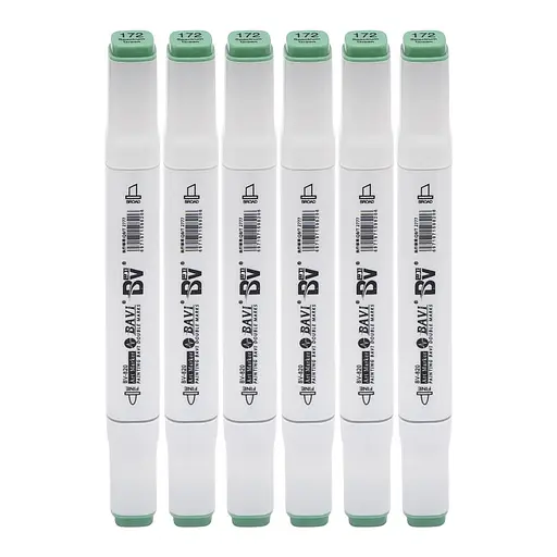 Скетч-маркер двусторонний Bavi №172, на спиртовой основе, 10 шт.