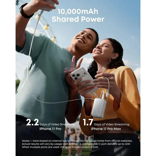 Павербанк Anker Black 10 000 mAh / 45 Вт (A1638H11) - фото 5