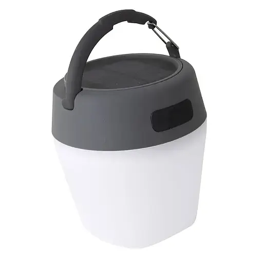 Фонарь кемпинговый Bo-Camp Wega Powerbank Solar 180 Lumen White/Grey/Black (5818735) - фото 8