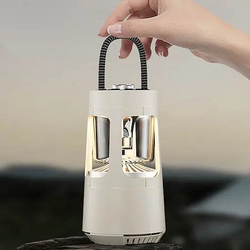 Кемпінговий ліхтар акумуляторний QD08 2in1 + Bluetooth колонка Biege - фото 6