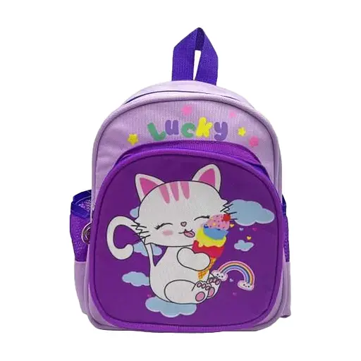Рюкзак дитячий із тканини Щасливий котик, 26x21x10 см, 805 (В асортименті) - фото 3