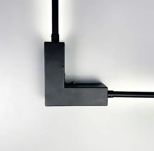 Минималистичная модель бра на 2 рожка Line F Арт. WJ7214/2 BK - фото 6