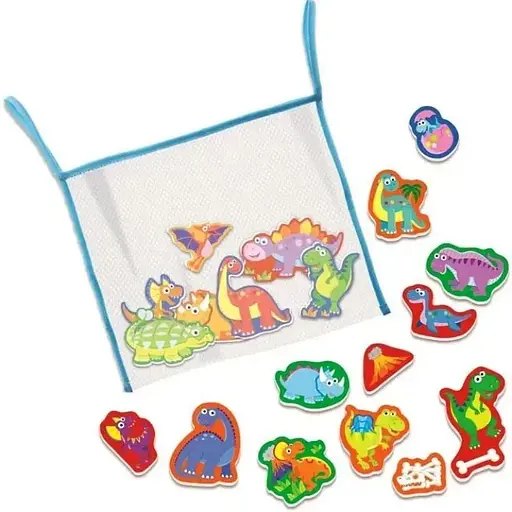 Набір наклейок для ванної 4M Динозаври Bubblie Duckie 00-04747 Іграшки для ванної купання - фото 1