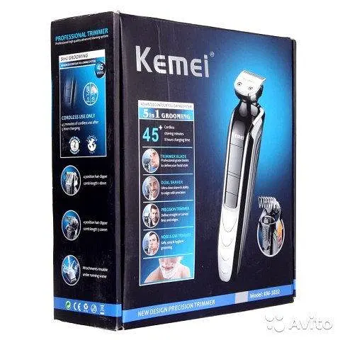 Стайлер набір для стрижки волосся і бороди KM 1832-a - фото 9