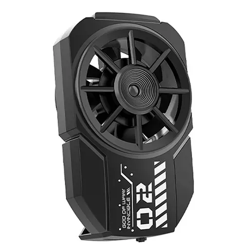 Кулер активне охолодження для телефону / планшета Memo FLA2 шириною до 104 мм з акумулятором Black (18528)