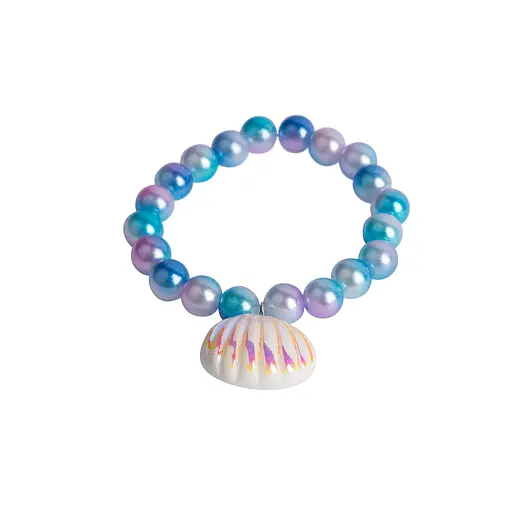 Набор украшений Цветные жемчужины (ожерелье, браслет) 2шт - фото 2