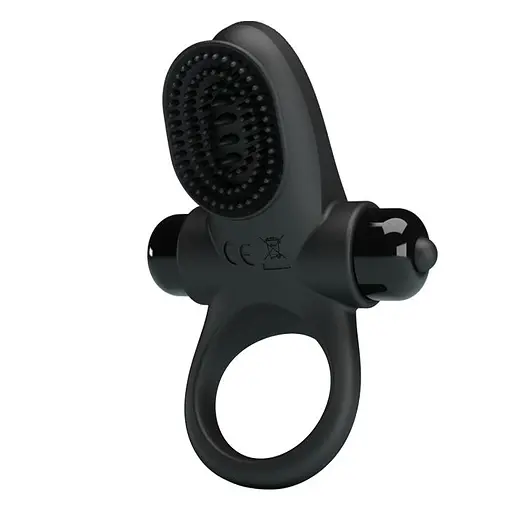 Эрекционное кольцо Pretty Love Vibrant Penis Ring II 8.6 см черный - фото 2