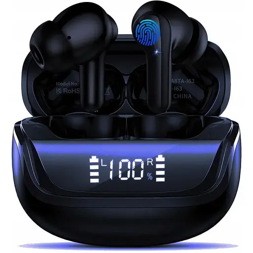 Беспроводные спортивные наушники Donerton I66 Bluetooth 5.3 IP7, черные