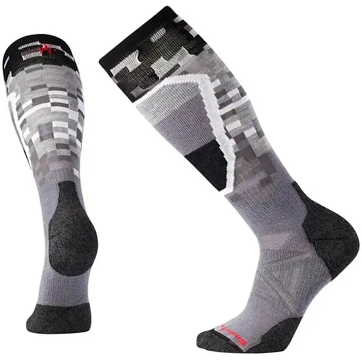 Шкарпетки Smartwool Men's PhD Ski Medium Pattern SW 01330 Graphite XL Smart Wool (1033-SW 01330.018-XL)