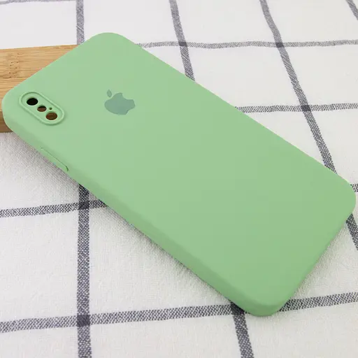 Чехол Silicone Case Square Full Camera Protective AA для Apple iPhone XS Max 6.5 Мятный/Mint - фото 2