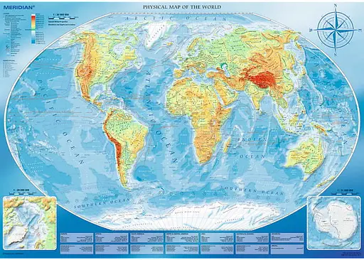 Пазл Trefl Велика фізична карта світу 4000 ел. (45007) - фото 2