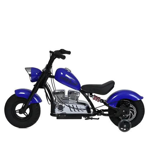 Електромобіль дитячий Мотоцикл M 6016AL-4 36V USB Bluetooth TF шкіра синій - фото 5