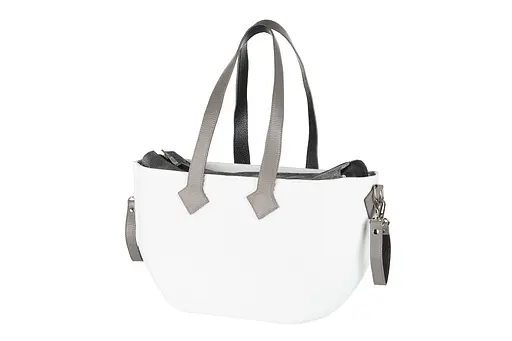 Сумка MyMia ручки кожа, ремни для коляски, бело-серый Nuvita det0018681 - фото 2