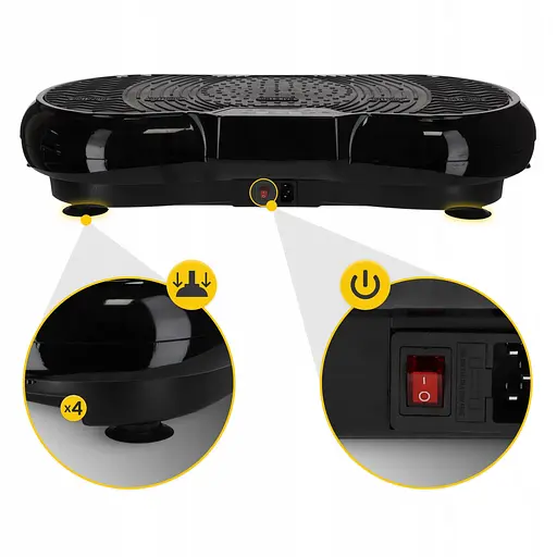 Віброплатформа для тренувань 4FIZJO Pro+ з пультом та еспандерами 4FJ0594 (P-5907739319524) - фото 8