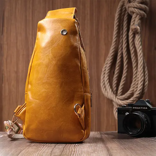 Женская слинг сумка Vintage через плечо из экокожи 16х30х8 см sum0026957 - фото 10