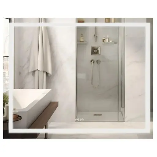 Зеркало Qtap Mideya с антизапотеванием (DC-F614) 1000x800 QT2078F614W - фото 1