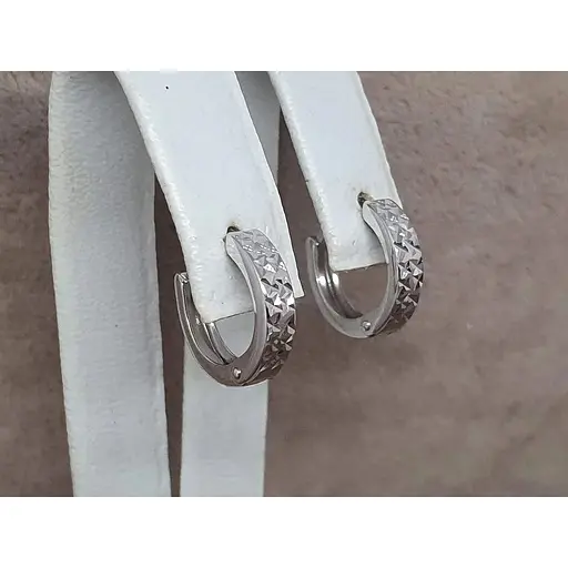 Золоті сережки Tango з алмазною гранню. 470334В - фото 3