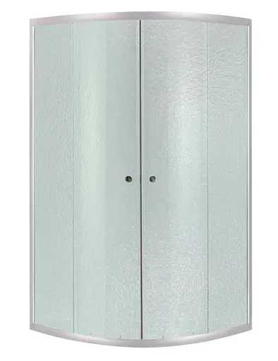 Набор Lidz Душевая кабина Latwa SC80x80.SAT.LOW.FR, полукруглая, стекло Frost 4 мм + Душевой поддон Kapielka ST80x80x15 - фото 2