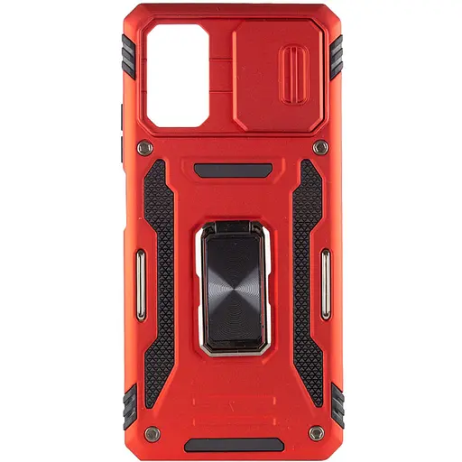 Ударостійкий чохол Camshield Army Ring для Xiaomi Poco F5 / Note 12 Turbo Червоний / Red - фото 3