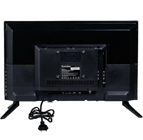 Телевізор 24" Sumato 24HT03, Black, LED, 1366x768, 60 Гц, 178°/178°, DVB-T2/C, LAN, HDMI, USB, 2 х 5 Вт, VESA 100x100 - фото 2