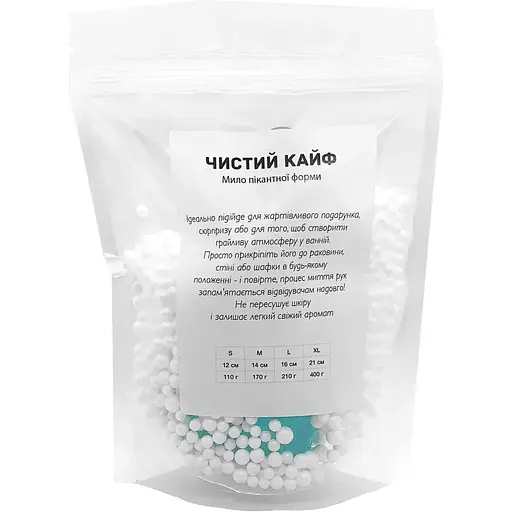 Крафтове мило-член із присоскою Чистий Кайф Turquoise Size S - фото 4