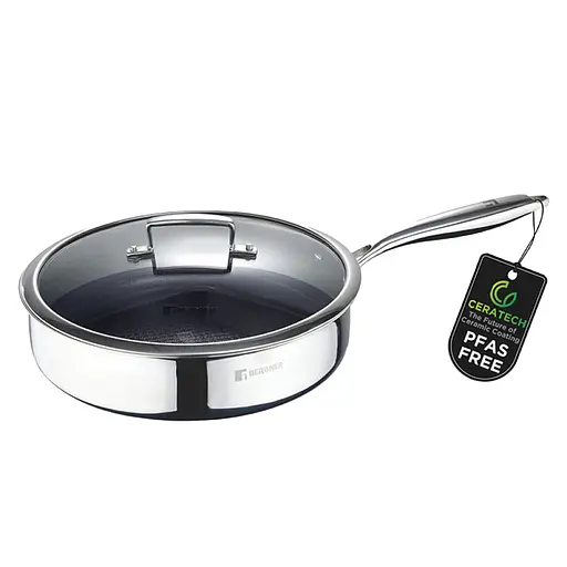 Сотейник Bergner Steelblue з кришкою 28 см (BG-33224-BL)